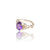 Natural Amethyst Ladies Silver Ring 1.65 Ct