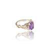 Natural Amethyst Ladies Silver Ring 1.65 Ct