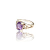 Natural Amethyst Ladies Silver Ring 1.60 Ct