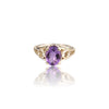 Natural Amethyst Ladies Silver Ring 1.60 Ct