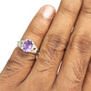 Natural Amethyst Ladies Silver Ring 1.60 Ct