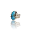 Natural Irani Fairoos Silver Ring 13.88 Ct