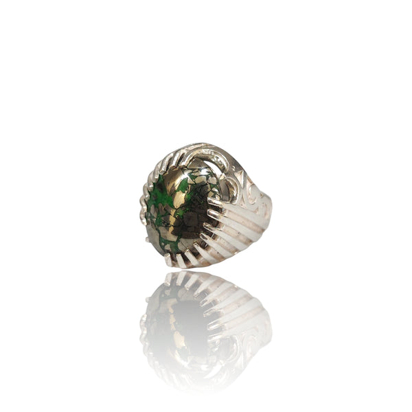 Natural Husaini Fairoos Silver Ring 17.28 Ct