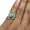 Natural Husaini Fairoos Silver Ring 17.28 Ct