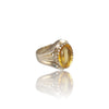 Natural Citrine Silver Ring 7.65 Ct