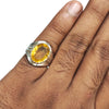 Natural Citrine Silver Ring 7.65 Ct