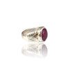 Natural Ruby Silver Ring 6.62 Ct