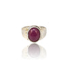 Natural Ruby Silver Ring 6.62 Ct