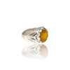 Natural Yellow Sapphire Silver Ring 5.78 Ct