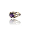 Natural Amethyst Ladies Silver Ring 2.70 Ct