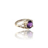 Natural Amethyst Ladies Silver Ring 2.70 Ct