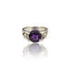 Natural Amethyst Silver Ring 2.15 Ct