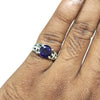 Natural Amethyst Silver Ring 2.15 Ct