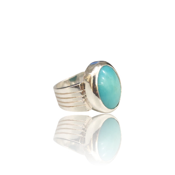 Natural American Fairoos Silver Ring 10.02 Ct