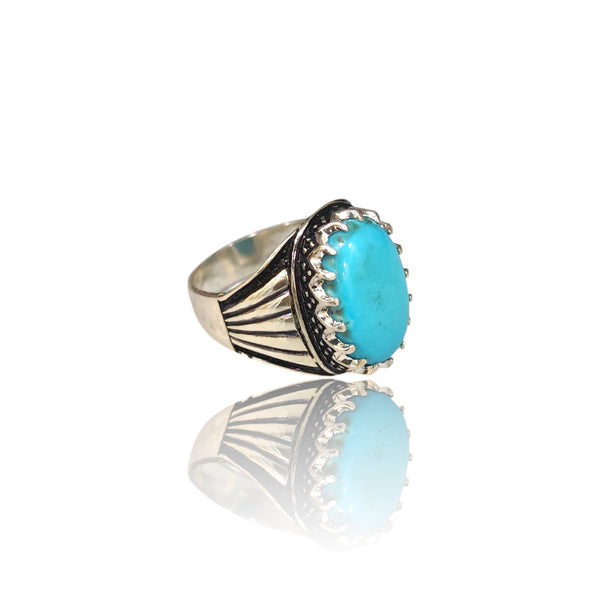 Natural American Fairoos Silver Ring 10.70 Ct