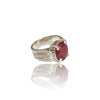 Natural Ruby Silver Ring 9.00 Ct
