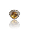 Natural Citrine Silver Ring 7.79 Ct