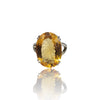 Natural Citrine Silver Ring 14.39 Ct