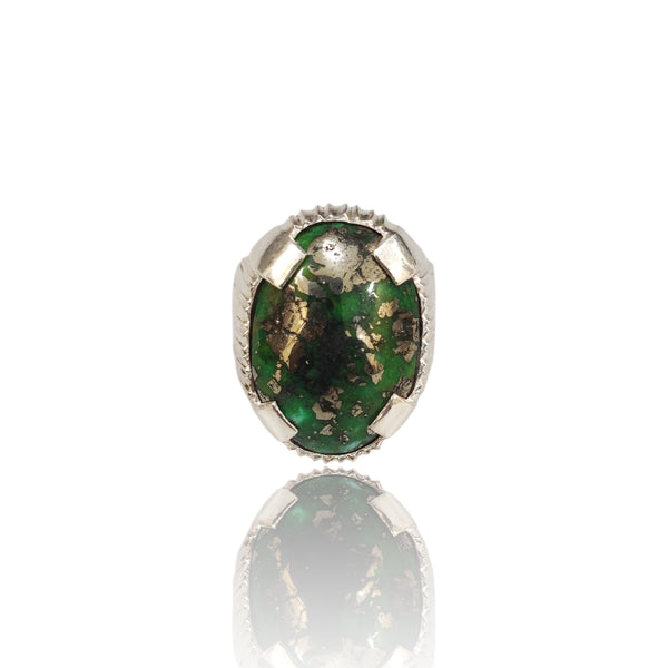 Natural Husaini Fairoos Silver Ring 19.92 Ct