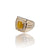 Natural Yellow Sapphire Silver Ring 3.50 Ct