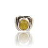 Natural Yellow Sapphire Silver Ring 7.54 Ct