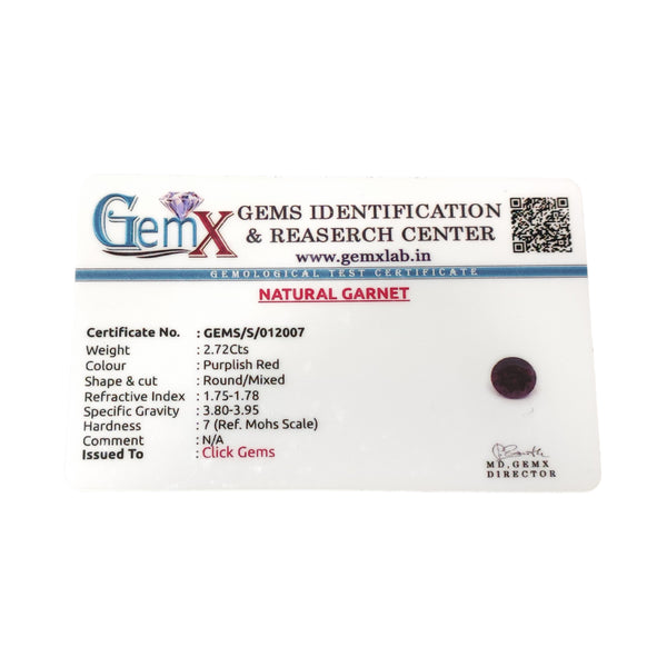 Natural Garnet 2.72Ct