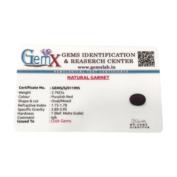 Natural Garnet 2.76Ct