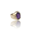 Natural Amethyst Silver Ring 7.45 Ct