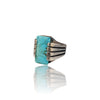 Natural Irani Fairoos Silver Ring 10.33 Ct