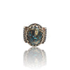 Natural Irani Fairoos Silver Ring 22.30 Ct
