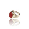 Natural Carnelian Silver Ring 13.74 Ct