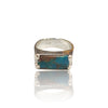 Natural Irani Fairoos Silver Ring 4.92 Ct