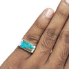 Natural Irani Fairoos Silver Ring 4.92 Ct
