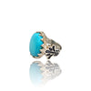 Natural American Fairoos Silver Ring 11.62 Ct