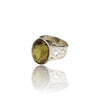 Natural Lemon Quartz Silver Ring 20.54 Ct