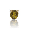 Natural Lemon Quartz Silver Ring 20.54 Ct