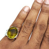 Natural Lemon Quartz Silver Ring 20.54 Ct