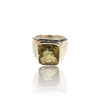 Natural Lemon Quartz Silver Ring 8.91 Ct