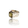 Natural Lemon Quartz Silver Ring 7.44 Ct