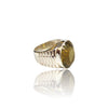 Natural Lemon Quartz Silver Ring 14.04 Ct