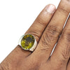 Natural Lemon Quartz Silver Ring 14.04 Ct