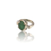 Natural Emerald Silver Ring 5.69 Ct