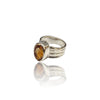 Natural Citrine Silver Ring 4.86 Ct