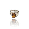 Natural Citrine Silver Ring 4.86 Ct