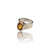 Natural Citrine Silver Ring 3.34 Ct