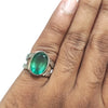 Natural Fluorite Silver Ring 11.06 Ct