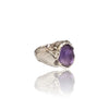 Natural Amethyst Silver Ring 9.30 Ct