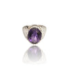 Natural Amethyst Silver Ring 9.30 Ct