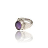 Natural Amethyst Silver Ring 6.68 Ct