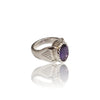 Natural Amethyst Silver Ring 6.68 Ct